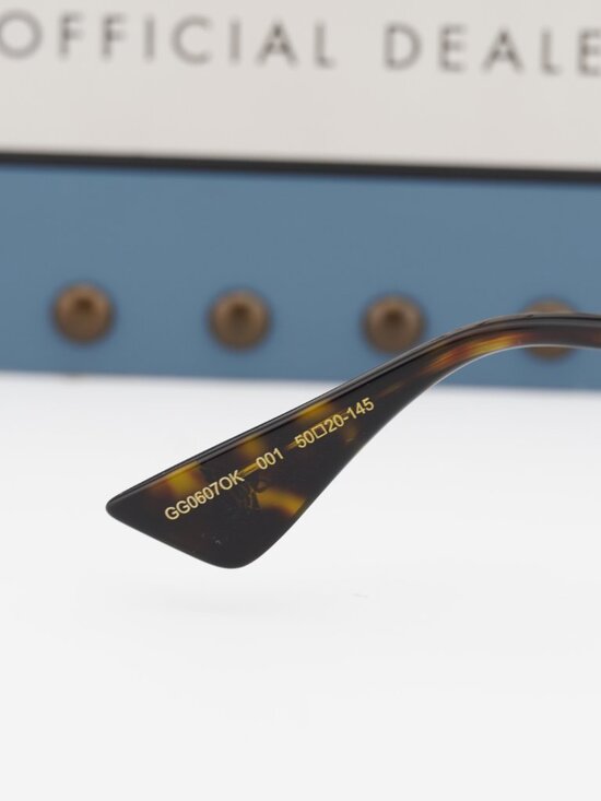 Gucci GG0607OK 001 Round Eyeglasses - Gold 50mm